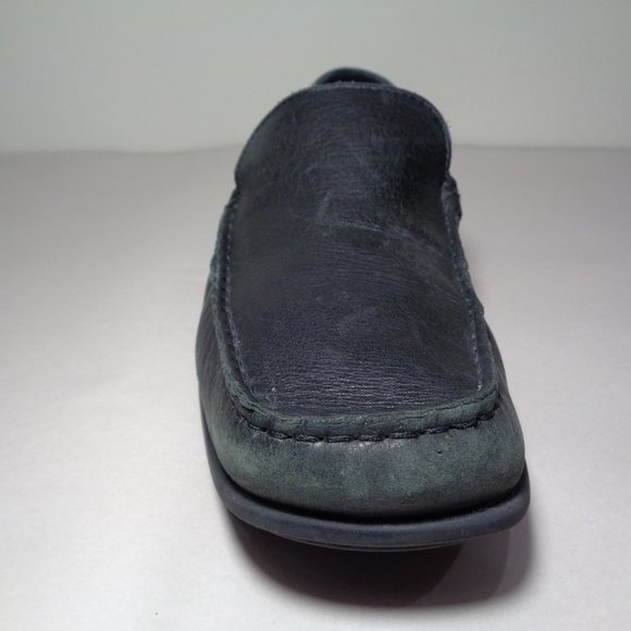 Ecco Size 10 to 10.5 Eur 44 HOLTON Black Leather Loafers Men\'s Shoes main image 4